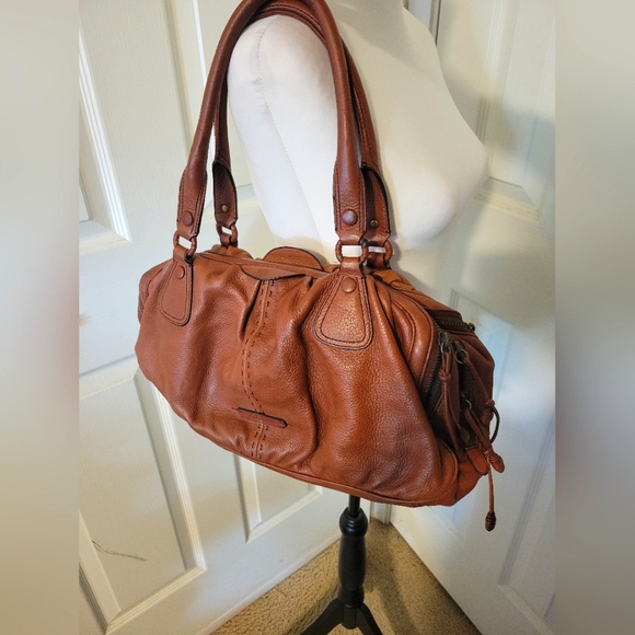 Cole Haan | Large Capacity Warm Brown Leather Slouchy Satchel (OS) - Picture 15 of 16